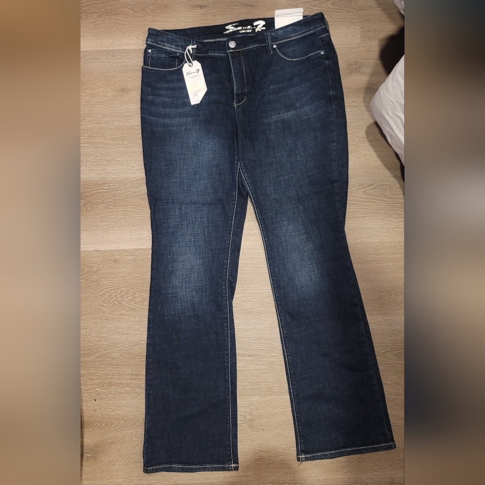 Seven7 Blue Bootcut Jeans Classic Style